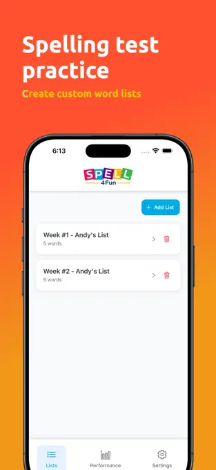 Custom lists